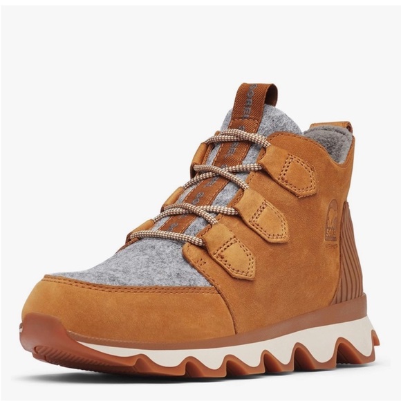 $169 SOREL Kinetic Caribou Snow winter tan gray Boot Sz 10 - Picture 2 of 15